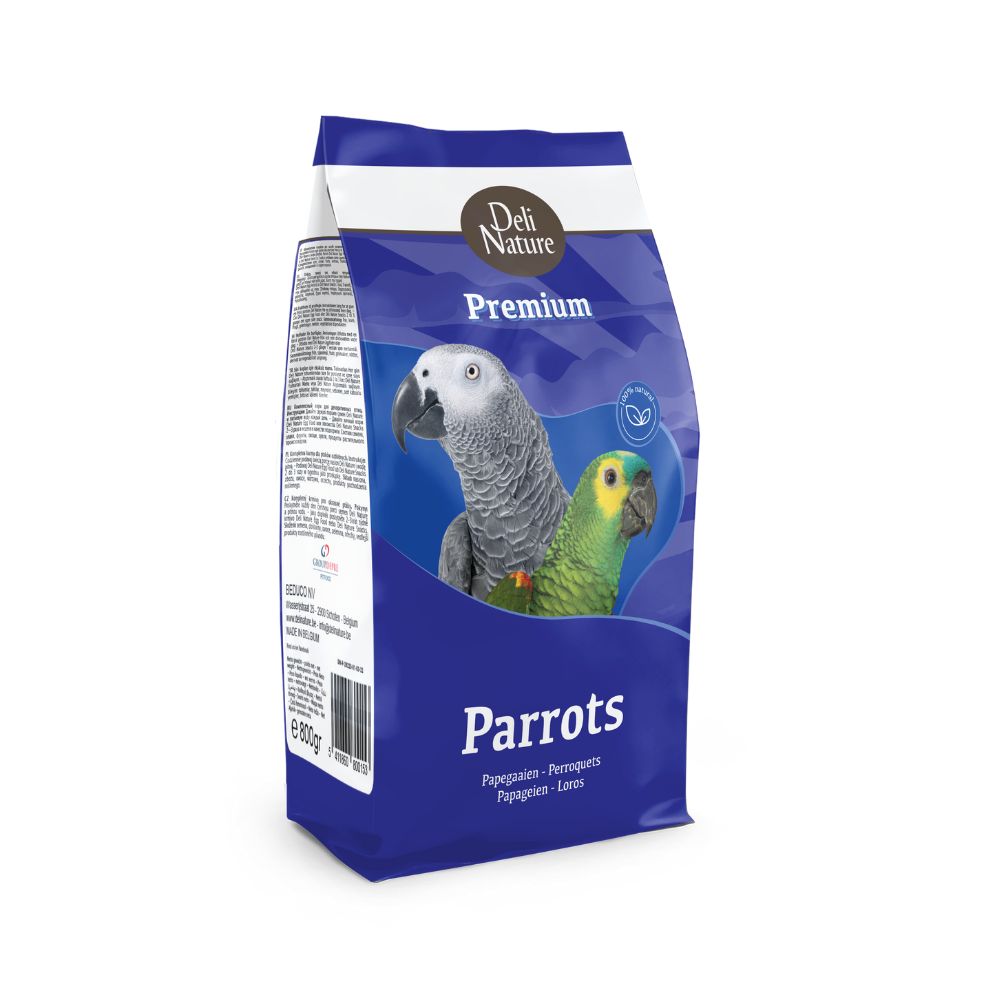 Deli premium parrots Perroquets aux fruits 4kg - Deli-Nature